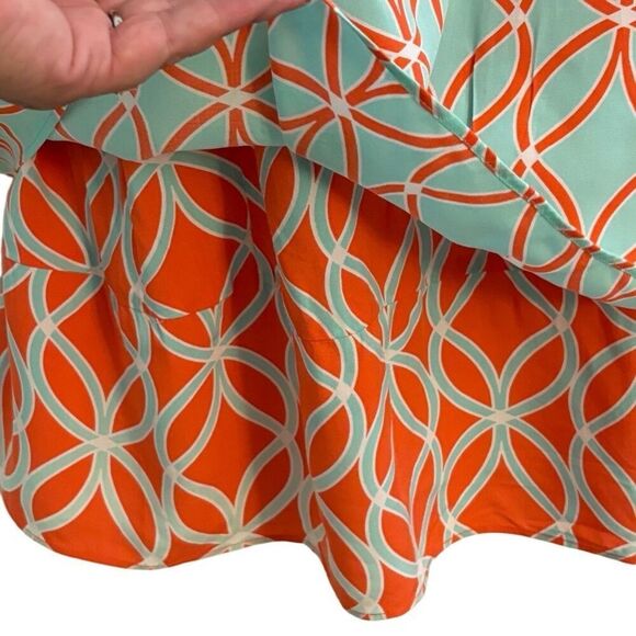 Crown & Ivy Sleeveless Blouse Geometric. Size 3XL - Picture 6 of 8